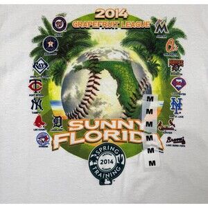 MLB 2014 Spring Training Grapefruit League T-shirt Medium NWT